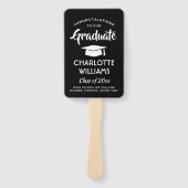 Glückwunsch 1 Foto Schwarz-Weiß Abschluss Fächer (Vorderseite)