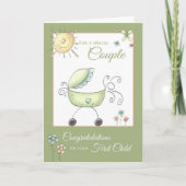 Glückwunsch 1 Kind - für das Paar Karte (Vorderseite)
