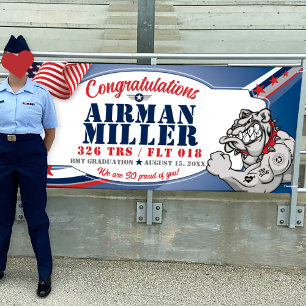 Glückwunsch 326 Bulldog AirForce Abschluss Banner