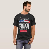 Glückwunsch 47. Präsident Trump T-Shirt (Vorne ganz)