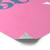 Glückwunsch 4. Geburtstagspopster Poster (Ecke)