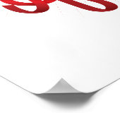 Glückwunsch 4. Juli (18x24) Red Gradient Poster (Ecke)