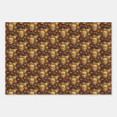 Glückwunsch 4. Juli 24 K Gold Präsident Trump Feue Geschenkpapier Set (Vorderseite)