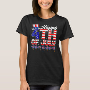 Glückwunsch 4. Juli American Flag Funny Freedom Gi T-Shirt