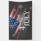 Glückwunsch 4. Juli American Patriotic Banner (Vertikal)