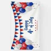 Glückwunsch 4. Juli American Patriotic Banner (Vertikal)