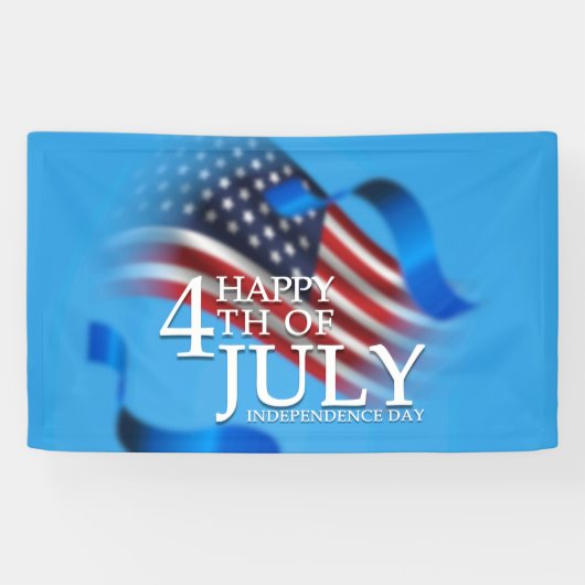Glückwunsch 4. Juli American Patriotic Banner (Horizontal)