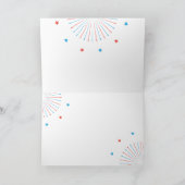 Glückwunsch 4. Juli American USA Flag Patriotic Karte (Innenseite)