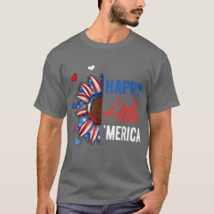 Glückwunsch 4. Juli Amerika Unabhängigkeit Sonnenb T-Shirt