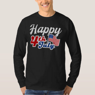 Glückwunsch 4. Juli Amerikanische Flagge USA 4. Ju T-Shirt