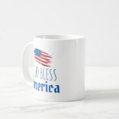 Glückwunsch 4. Juli Amerikanische Unabhängigkeitst Kaffeetasse (Vorderseite Links)