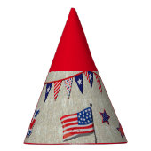Glückwunsch 4. Juli Amerikas Geburtstag Partyhütchen (Rechts)