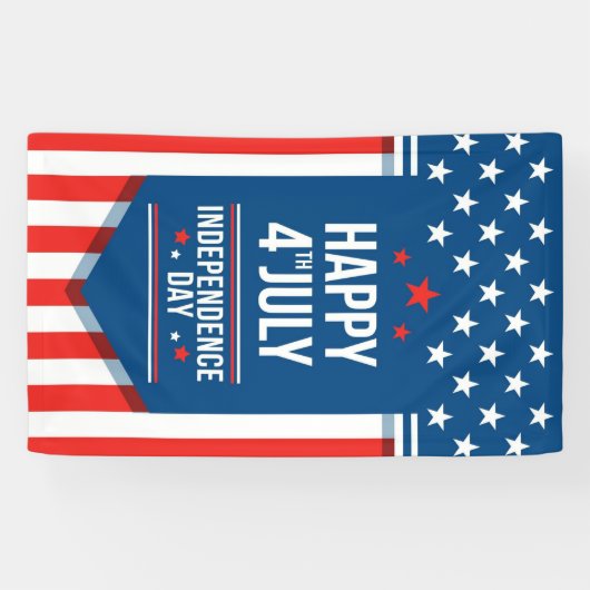 Glückwunsch 4. Juli Banner (Horizontal)