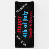 Glückwunsch 4. Juli Banner (Vertikal)