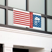Glückwunsch 4. Juli Banner (Äußeres Gebäude)