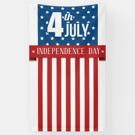 Glückwunsch 4. Juli Banner (Vertikal)