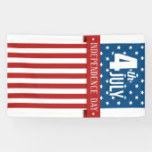 Glückwunsch 4. Juli Banner (Horizontal)