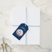 Glückwunsch 4. Juli Baseball Geschenkanhänger (Mit Garn)