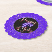 Glückwunsch 4. Juli Brilliant Red White & Blue Untersetzer (angewinkelt)