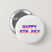 Glückwunsch 4. Juli Button (Vorne & Hinten)