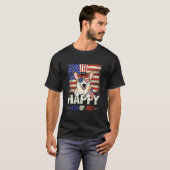 Glückwunsch 4. Juli Corgi T-Shirt (Vorne ganz)