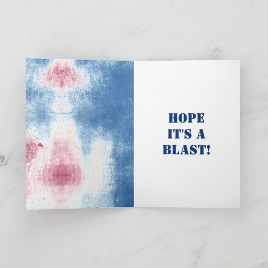 Glückwunsch 4. Juli Custom Message Gefärbte Krawat Karte (Innenseite)