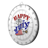 Glückwunsch 4. Juli Dartscheibe (Vorderseite rechts)