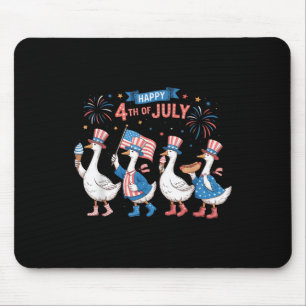 Glückwunsch 4. Juli Enten Unabhängigkeitstag Ameri Mousepad