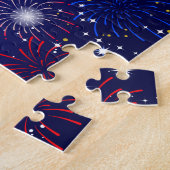 Glückwunsch 4. Juli Feuerwerk Puzzle (Seite)