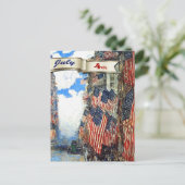 Glückwunsch 4. Juli.Fine Art Postkarte (Stehend Vorderseite)