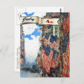 Glückwunsch 4. Juli.Fine Art Postkarte (Vorne/Hinten)