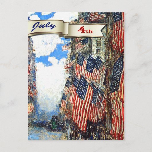 Glückwunsch 4. Juli.Fine Art Postkarte (Vorderseite)