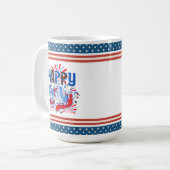 Glückwunsch 4. Juli Fireworks USA-63261 Kaffeetasse (Vorderseite Links)