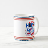 Glückwunsch 4. Juli Fireworks USA-63261 Kaffeetasse (VorderseiteRechts)