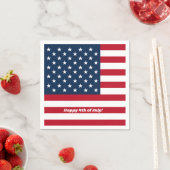 Glückwunsch 4. Juli Flag Napkins Serviette (Beispiel)