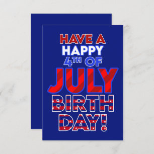 Glückwunsch 4. Juli Geburtstag