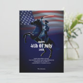 Glückwunsch 4. Juli Gruß Karte (Stehend Vorderseite)