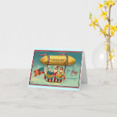 Glückwunsch 4. Juli Karte (Gelbe Blume)