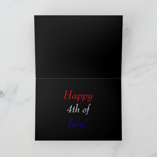 Glückwunsch 4. Juli Karte (Innenseite)