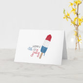 Glückwunsch 4. Juli Karte (Gelbe Blume)