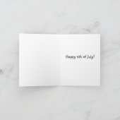 Glückwunsch 4. Juli-Karte Karte (Innenseite)