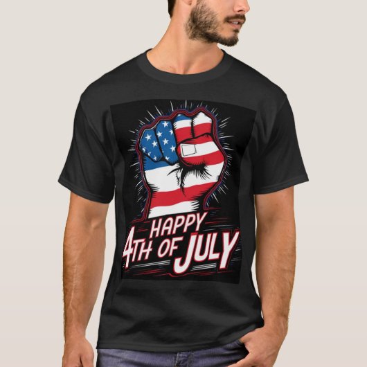 Glückwunsch 4. Juli klingelte Faust Patriotisch Sc T-Shirt (Vorderseite)