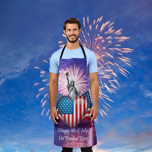 Glückwunsch 4. Juli "Lass Freedom Ring" Schürze