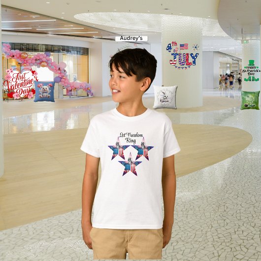 Glückwunsch 4. Juli "Lass Freedom Ring" T - Shirt