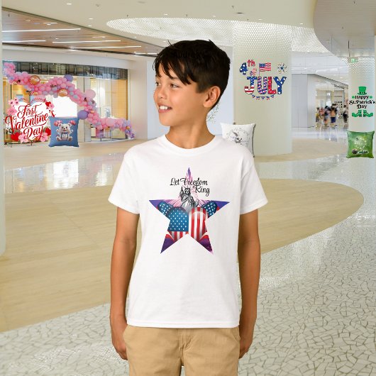 Glückwunsch 4. Juli "Lass Freedom Ring" T - Shirt