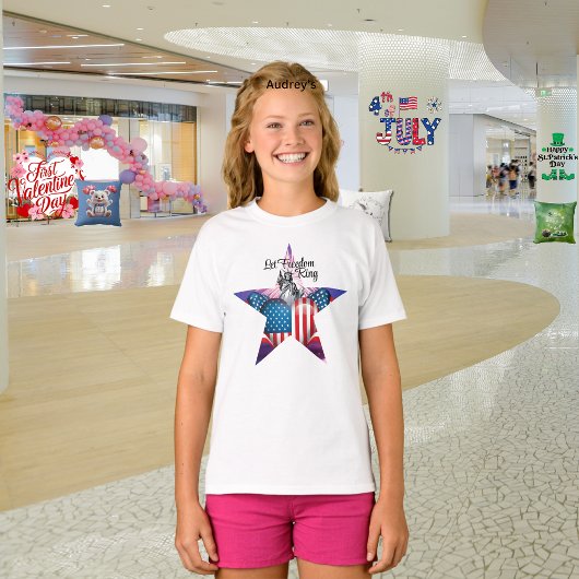 Glückwunsch 4. Juli "Lass Freedom Ring" T - Shirt