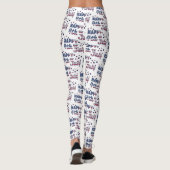 Glückwunsch 4. Juli Leggings (Rückseite)