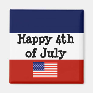 Glückwunsch 4. Juli Magnet