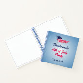 Glückwunsch 4. Juli mit amerikanischem Gästebuch Notizblock (Innenseite)