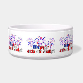 Glückwunsch 4. Juli mit Feuerwerk Napf